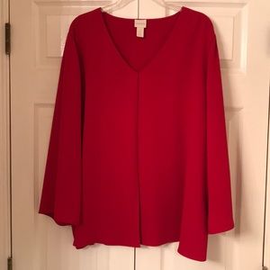 Chico’s size 3 blouse with bell sleeves